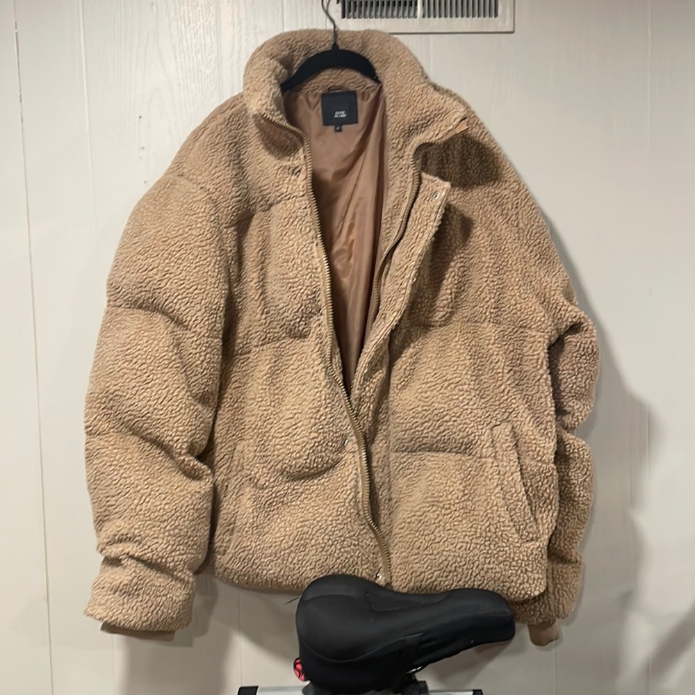 River Island Teddy Puffer XL